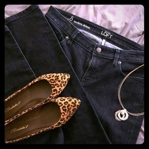 Ann Taylor LOFT Modern Skinny Fit Dark Wash Jeans